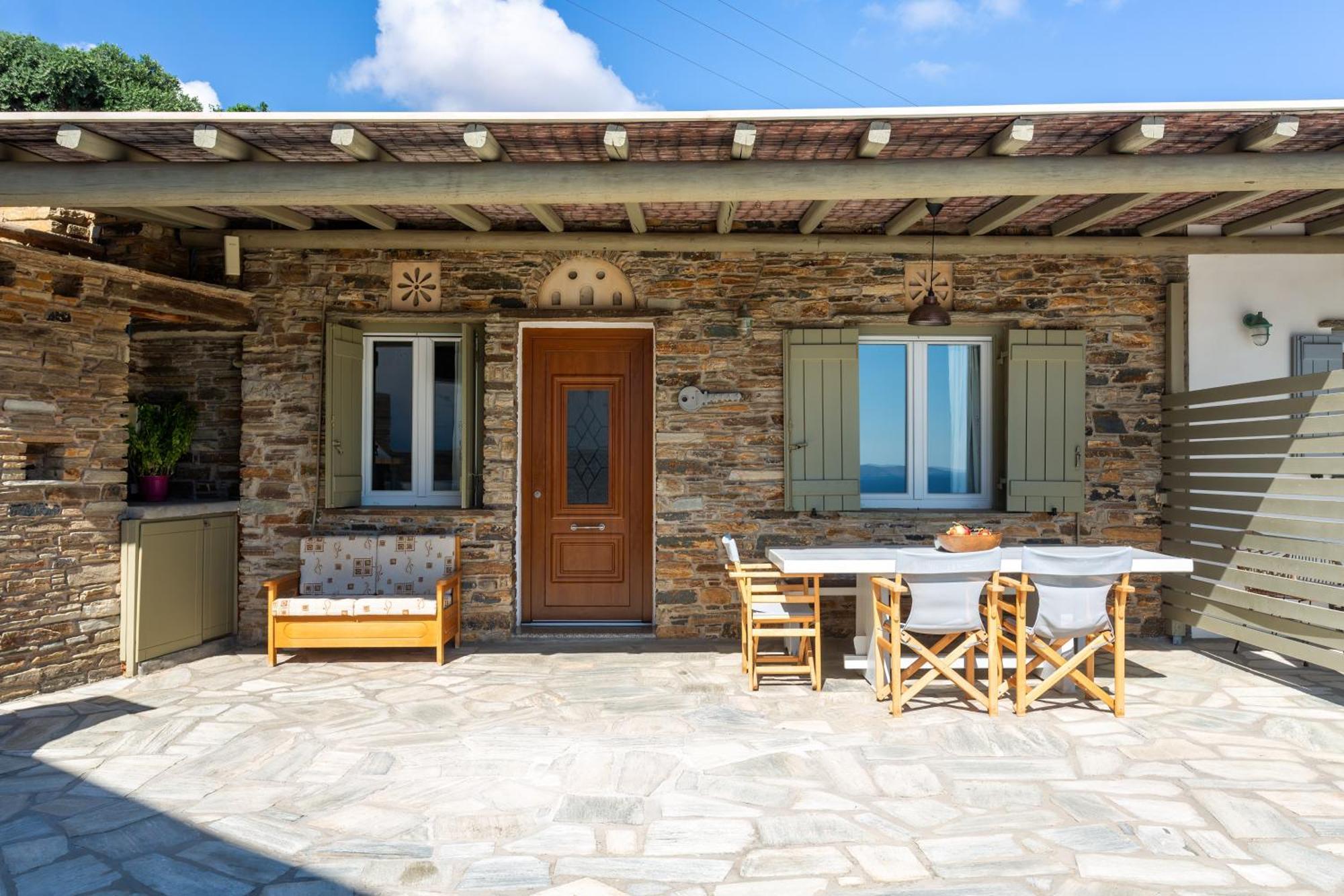 Andrea'S Tinos House Villa Agios Sostis  Bagian luar foto